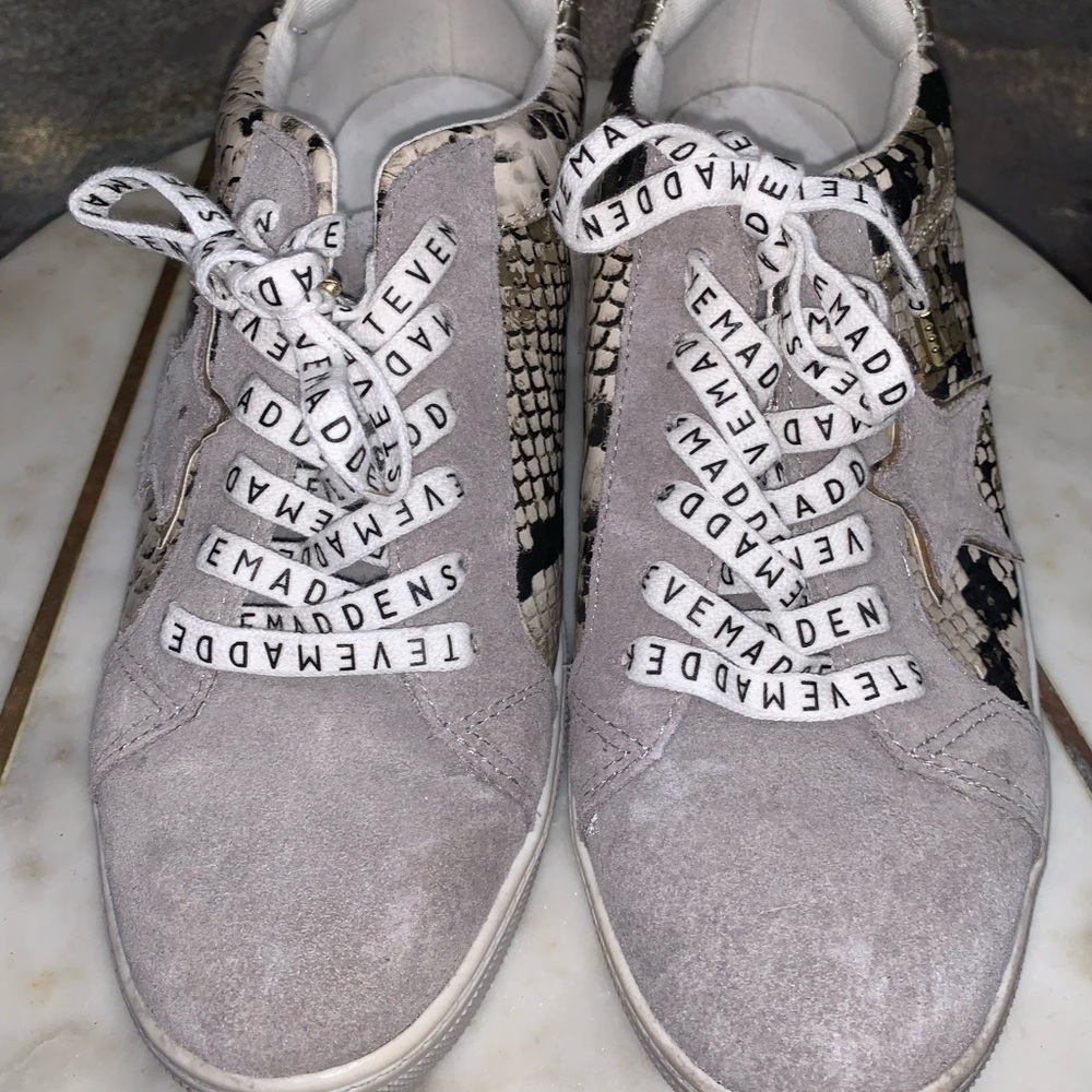 Steve Madden Star Python Snake Sneakers Amalfi Si… - image 7